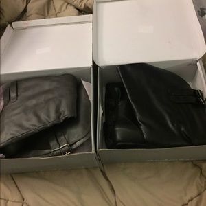 Knee high boots size 8 zipper back